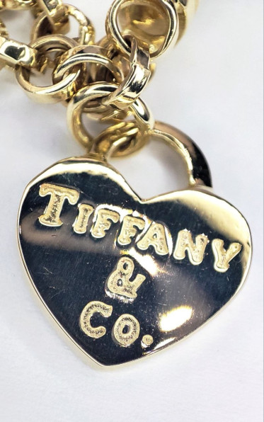Браслет из желтого и белого золота реплика Tiffany&Co.